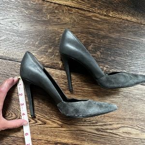 Enzo Angiolni Suede and Leather Heels